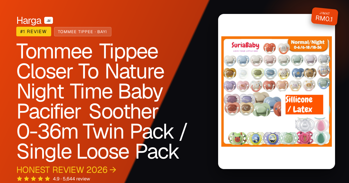Tommee Tippee Closer To Nature Night Time Baby Pacifier Soother 0-36m Twin Pack / Single Loose Pack review