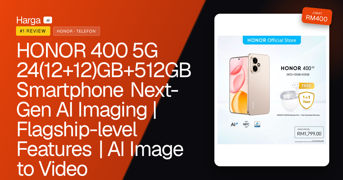 HONOR 400 5G 24(12+12)GB+512GB Smartphone Next-Gen AI Imaging | Flagship-level Features | AI Image to Video review