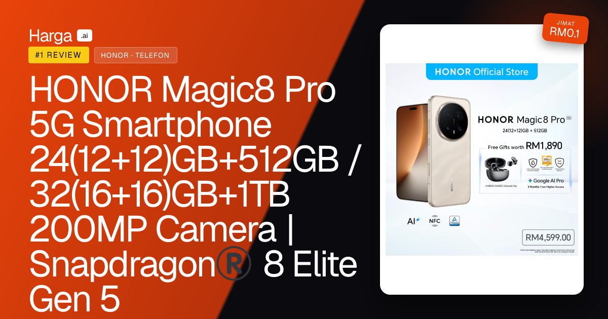 HONOR Magic8 Pro 5G Smartphone 24(12+12)GB+512GB / 32(16+16)GB+1TB 200MP Camera | Snapdragon®️ 8 Elite Gen 5 review
