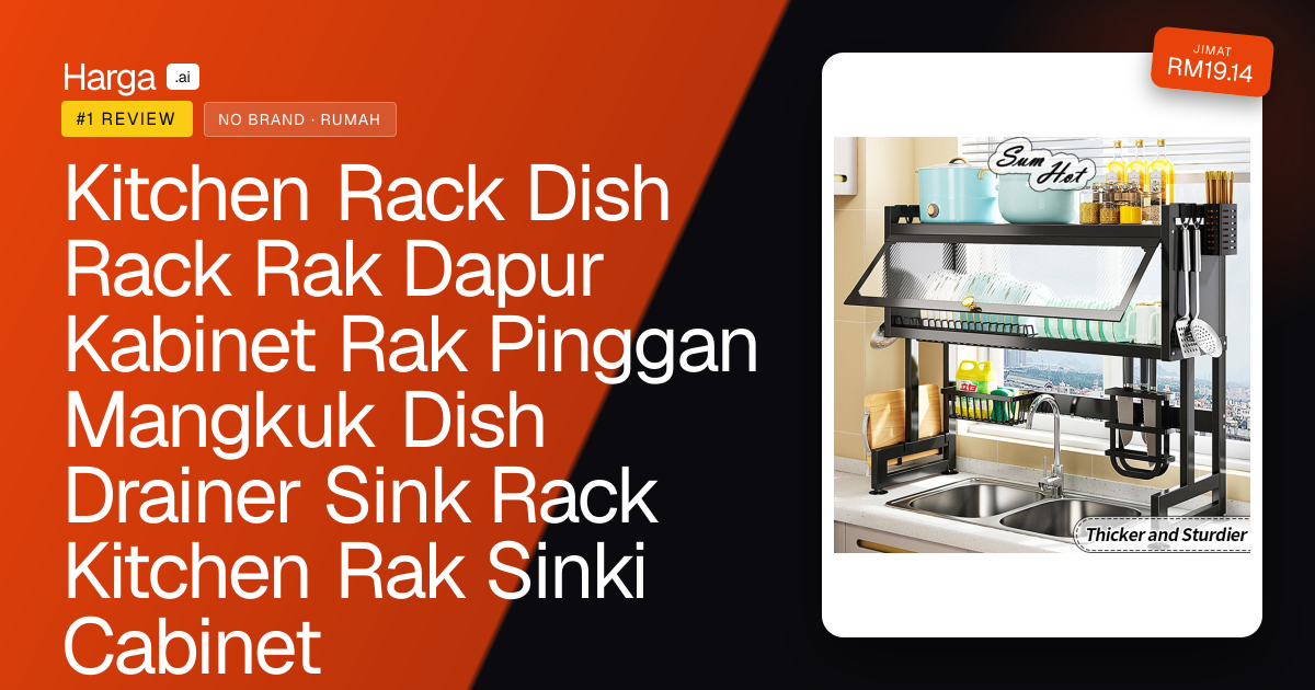 Kitchen Rack Dish Rack Rak Dapur Kabinet Rak Pinggan Mangkuk Dish Drainer Sink Rack Kitchen Rak Sinki Cabinet review