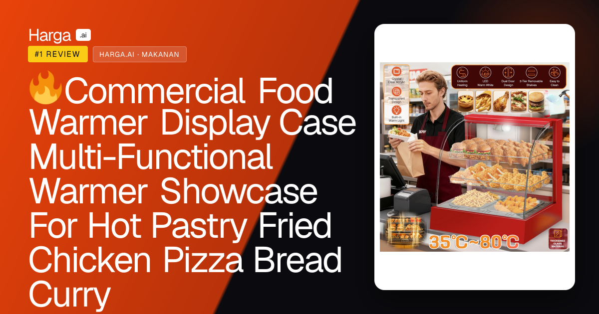 🔥Commercial Food Warmer Display Case Multi-Functional Warmer Showcase For Hot Pastry Fried Chicken Pizza Bread Curry review