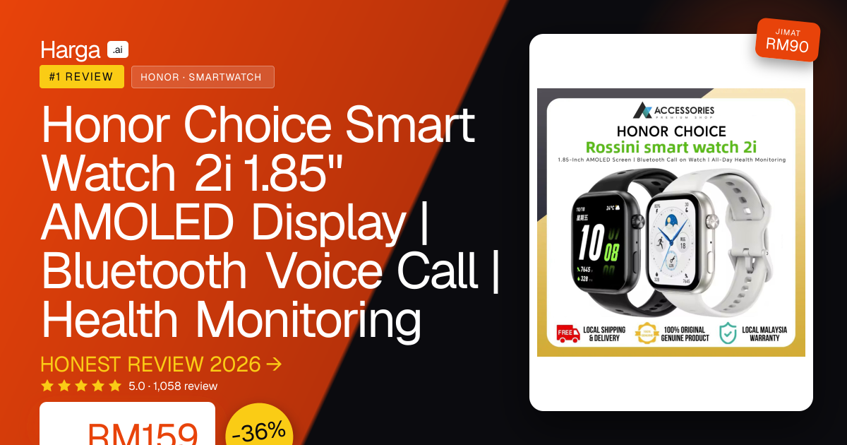 Honor Choice Smart Watch 2i 1.85" AMOLED Display | Bluetooth Voice Call | Health Monitoring review