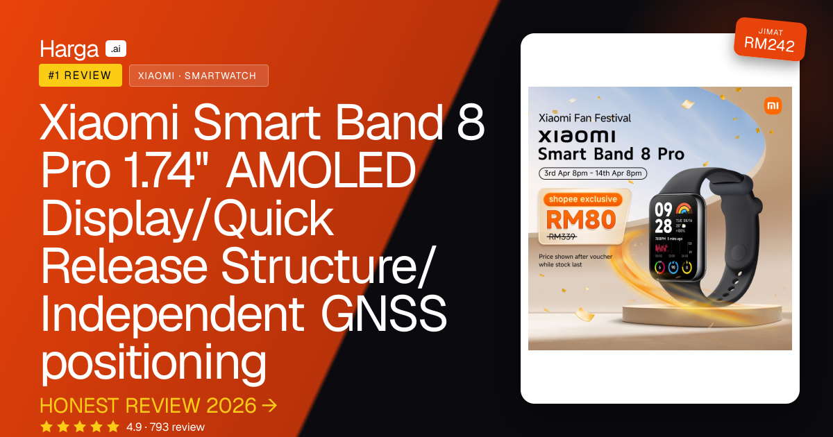 Xiaomi Smart Band 8 Pro 1.74'' AMOLED Display/Quick Release Structure/Independent GNSS positioning review