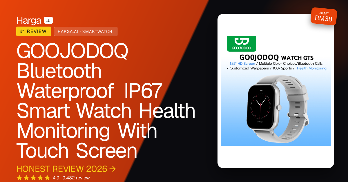 GOOJODOQ Bluetooth Waterproof IP67 Smart Watch Health Monitoring With Touch Screen review