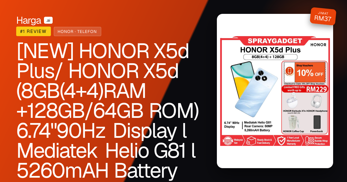 [NEW] HONOR X5d Plus/ HONOR X5d (8GB(4+4)RAM +128GB/64GB ROM) 6.74"90Hz Display l Mediatek Helio G81 l 5260mAH Battery review