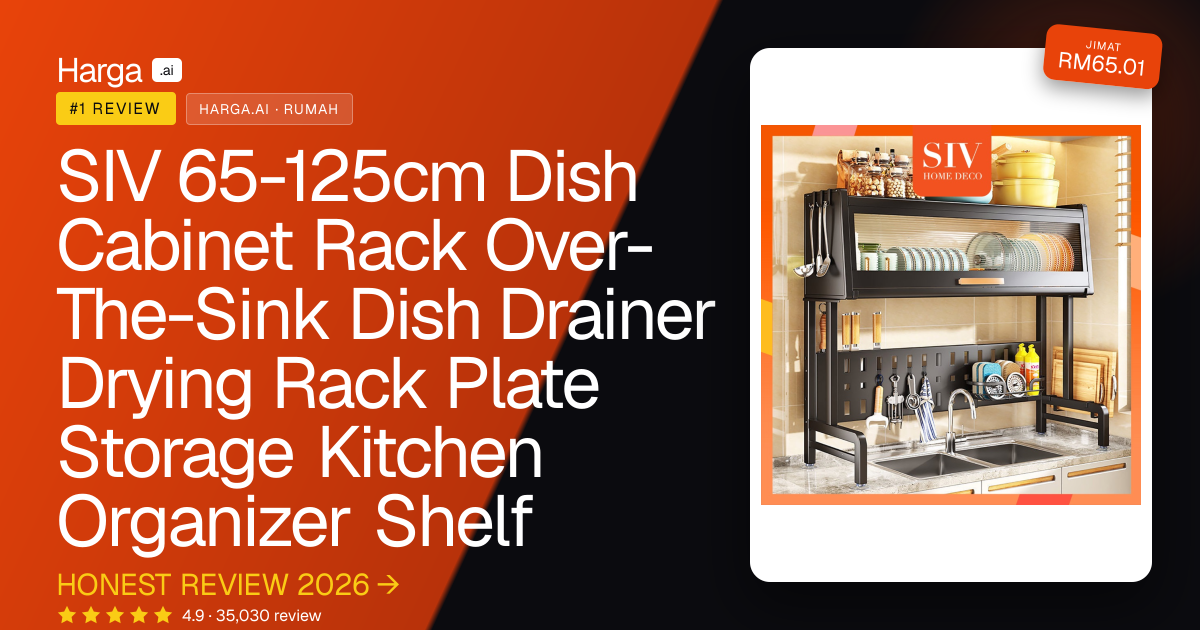 SIV 65-125cm Dish Cabinet Rack Over-The-Sink Dish Drainer Drying Rack Plate Storage Kitchen Organizer Shelf review