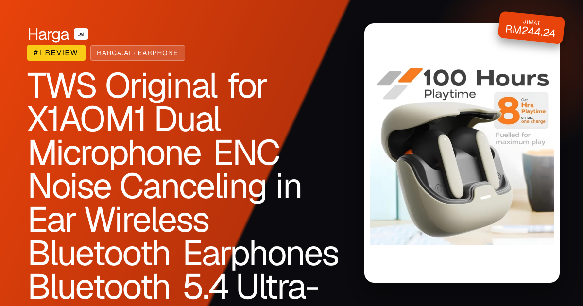 TWS Original for X1AOM1  Dual Microphone ENC Noise Canceling in Ear  Wireless Bluetooth Earphones Bluetooth 5.4 Ultra-low Latency Bluetooth Earphones  lPX5 Waterproof 100H review