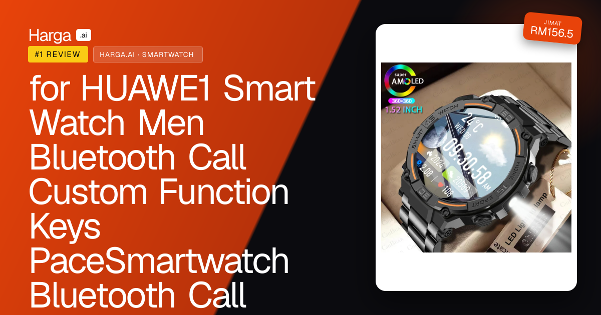 for HUAWE1  Smart Watch Men Bluetooth Call Custom Function Keys PaceSmartwatch Bluetooth Call  Waterproof Heart Rate Outdoor Sports Smart Watch For Men review