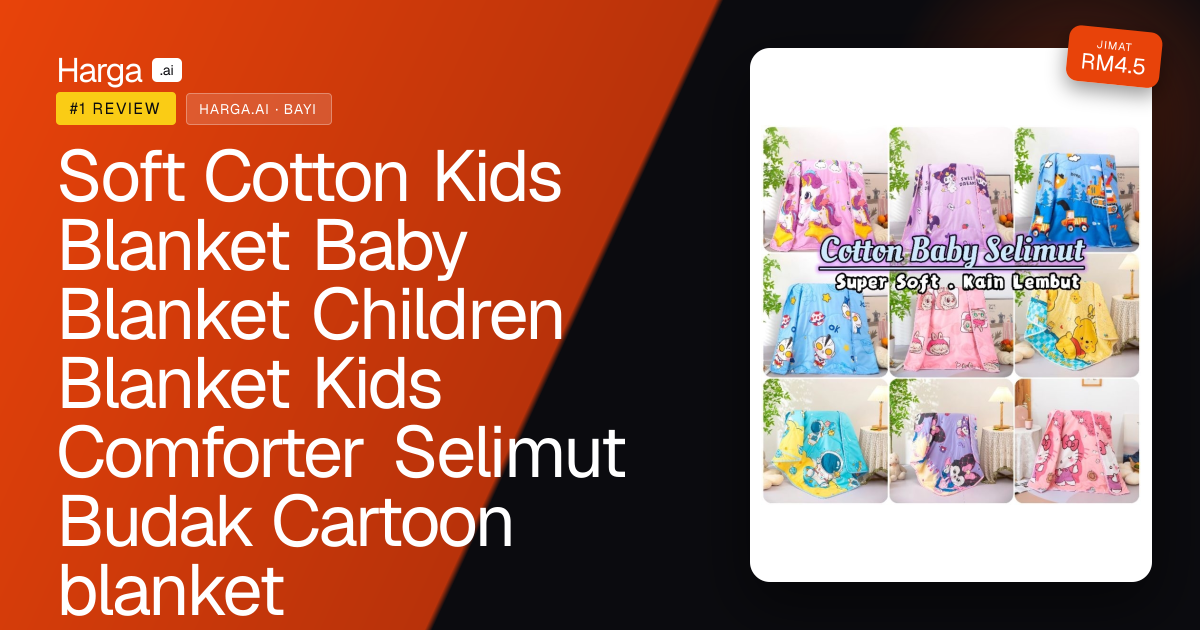 Soft Cotton Kids Blanket Baby Blanket Children Blanket Kids Comforter Selimut Budak Cartoon blanket review