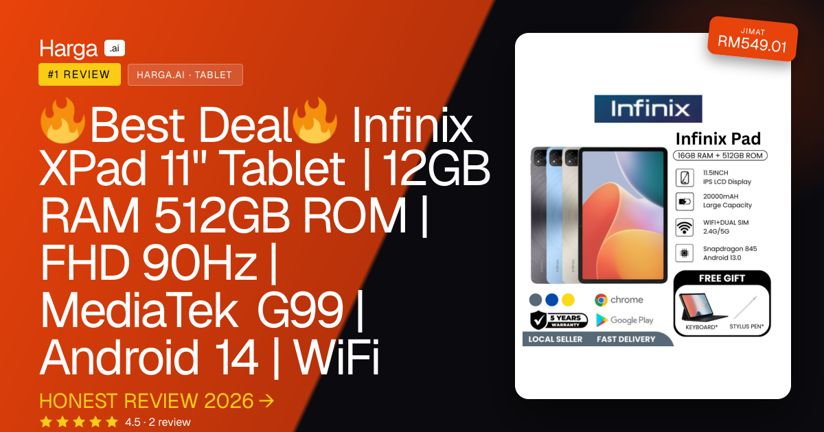 🔥Best Deal🔥 Infinix XPad 11" Tablet | 12GB RAM 512GB ROM | FHD 90Hz | MediaTek G99 | Android 14 | WiFi review