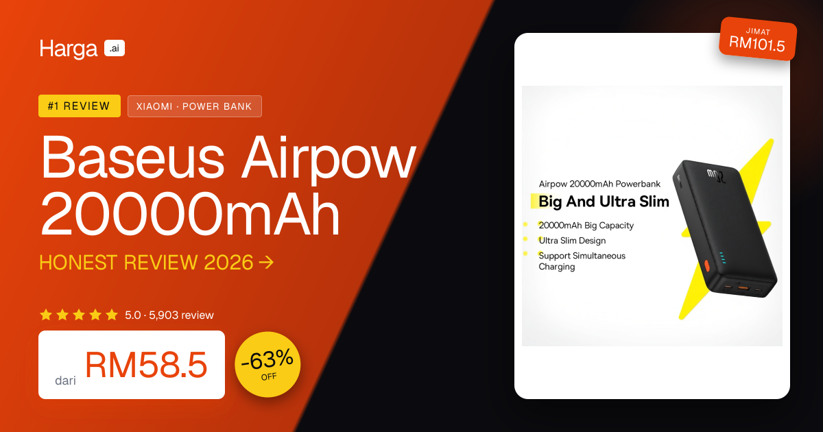 Baseus Airpow 20000mAh review