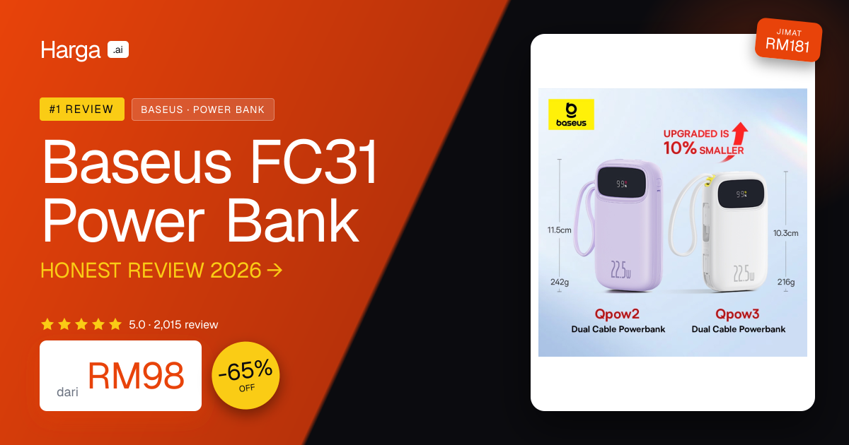 Baseus FC31 Power Bank review